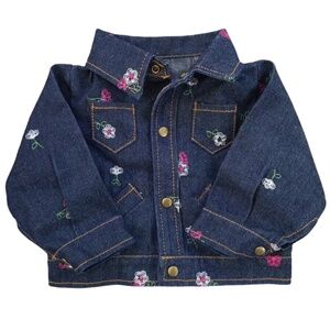 Lee Middleton Original 20"-22" Doll Embroidered‎ Jean Jacket NWOT